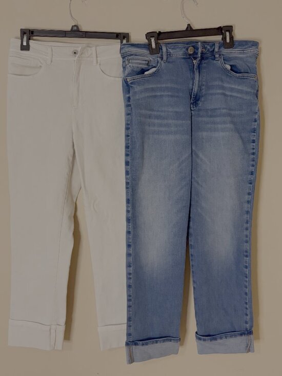 J. Jill Denim - 💥SOLD💥Size 8 Set J.Jill Jeans: High-Rise, Straight Leg Ankle Length, Cuffed